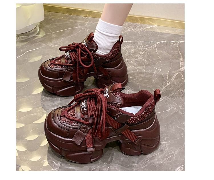Platform Sneakers Lettering