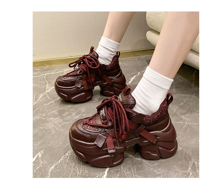 Platform Sneakers Lettering