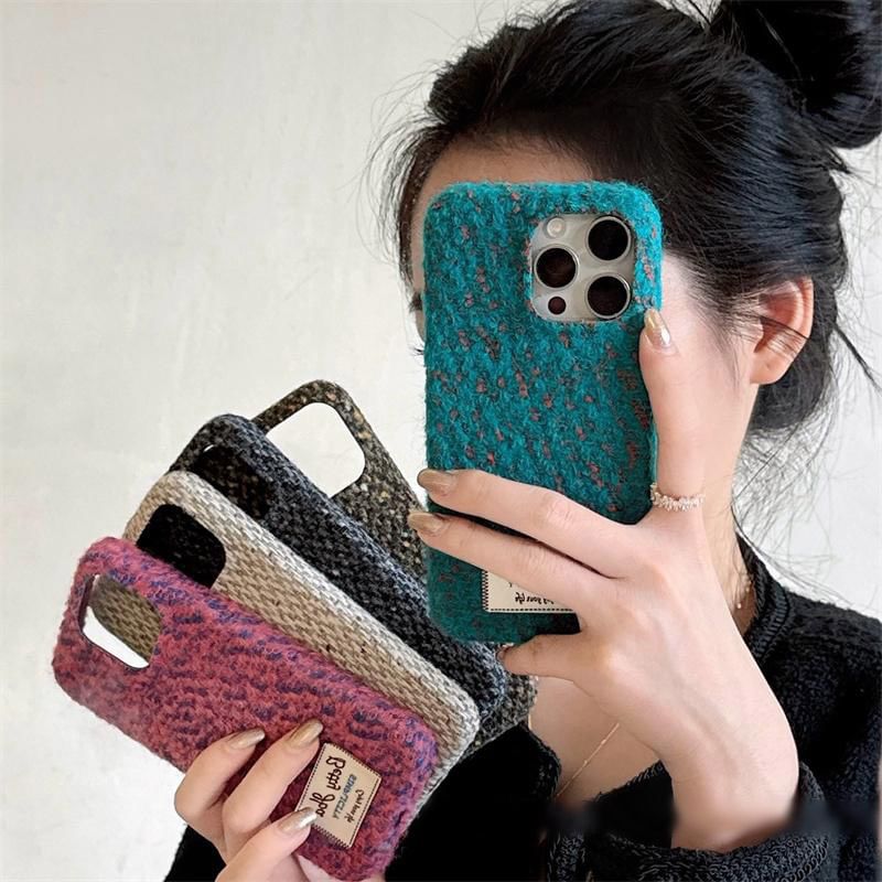 Phone Case Applique Lettering Melange