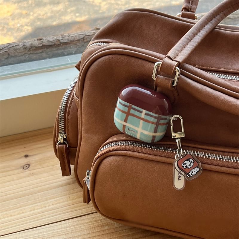 Case Earphone Skin AirPods / Lanyard Pro Dog Plaid Charm