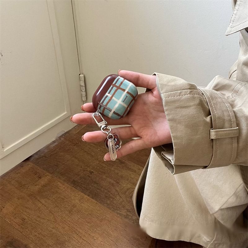 Case Earphone Skin AirPods / Lanyard Pro Dog Plaid Charm