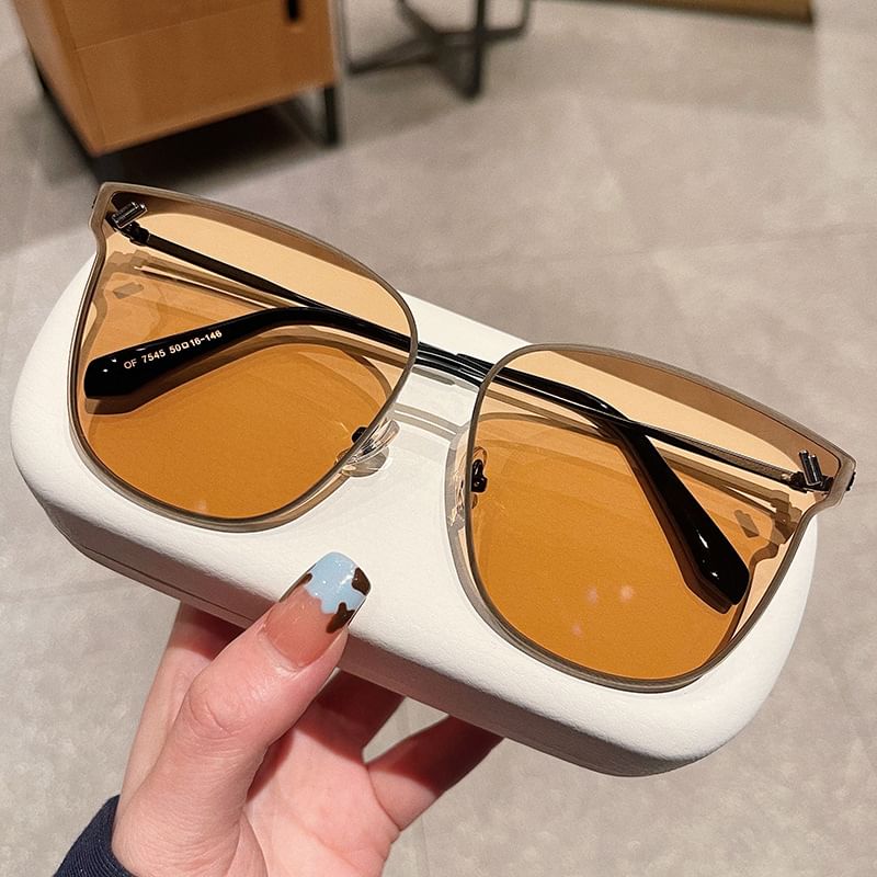 Frame Metal Sunglasses Square