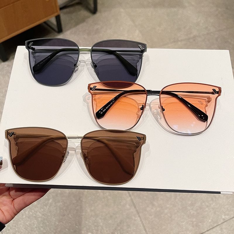 Frame Metal Sunglasses Square