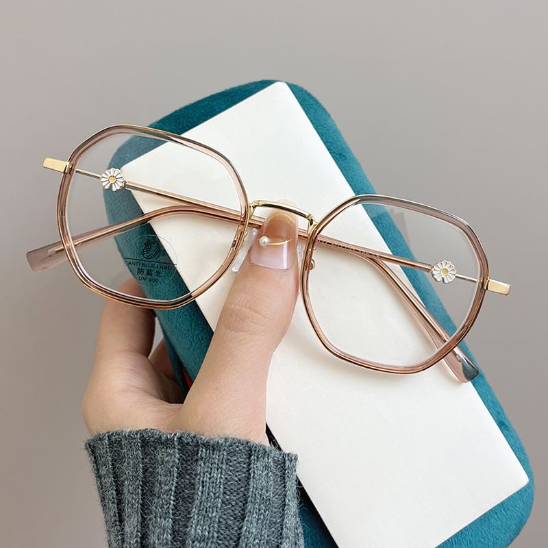 Light Geometric Blocking Blue Glasses