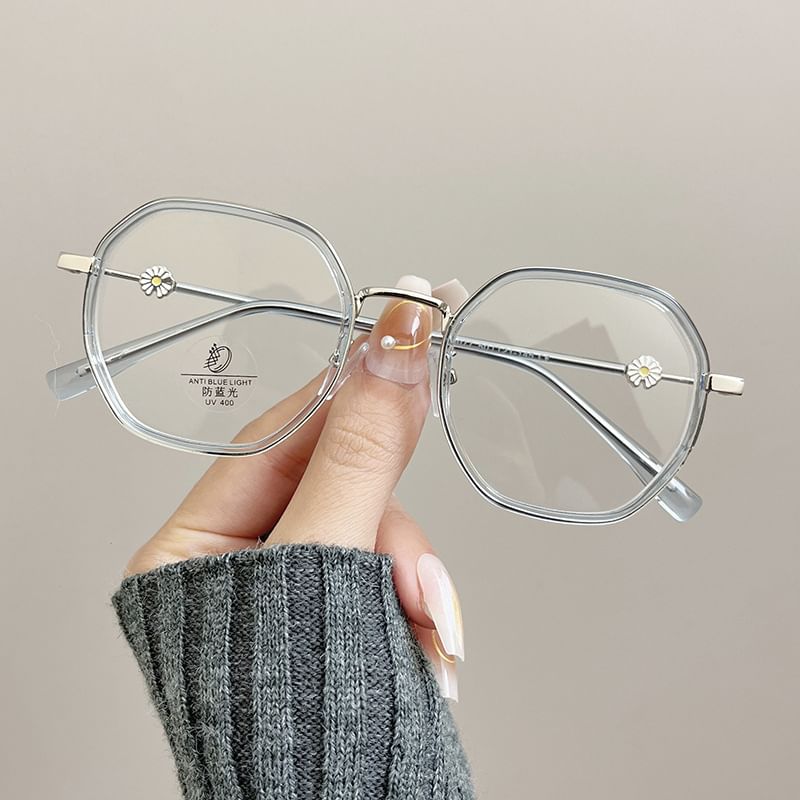 Light Geometric Blocking Blue Glasses