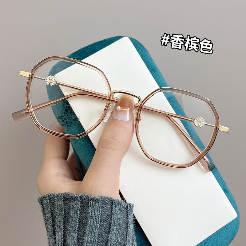 Light Geometric Blocking Blue Glasses