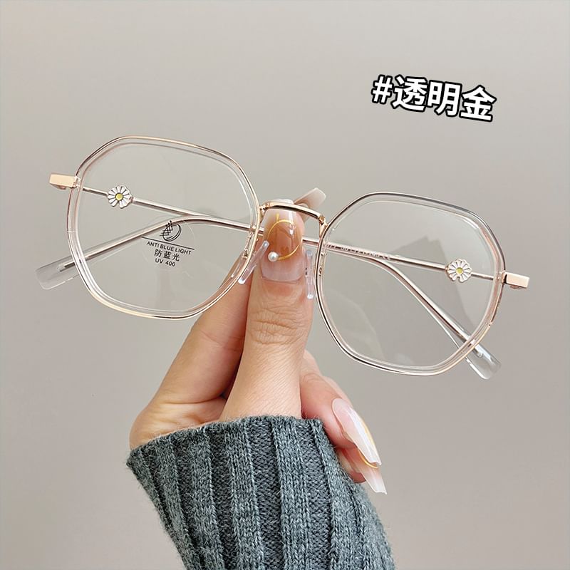 Light Geometric Blocking Blue Glasses