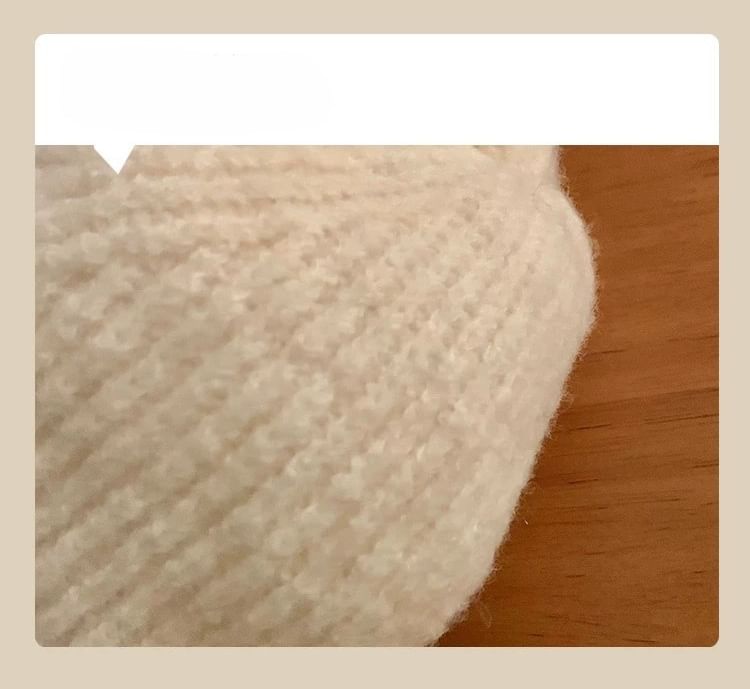 Beanie Knit Cat Embroidered