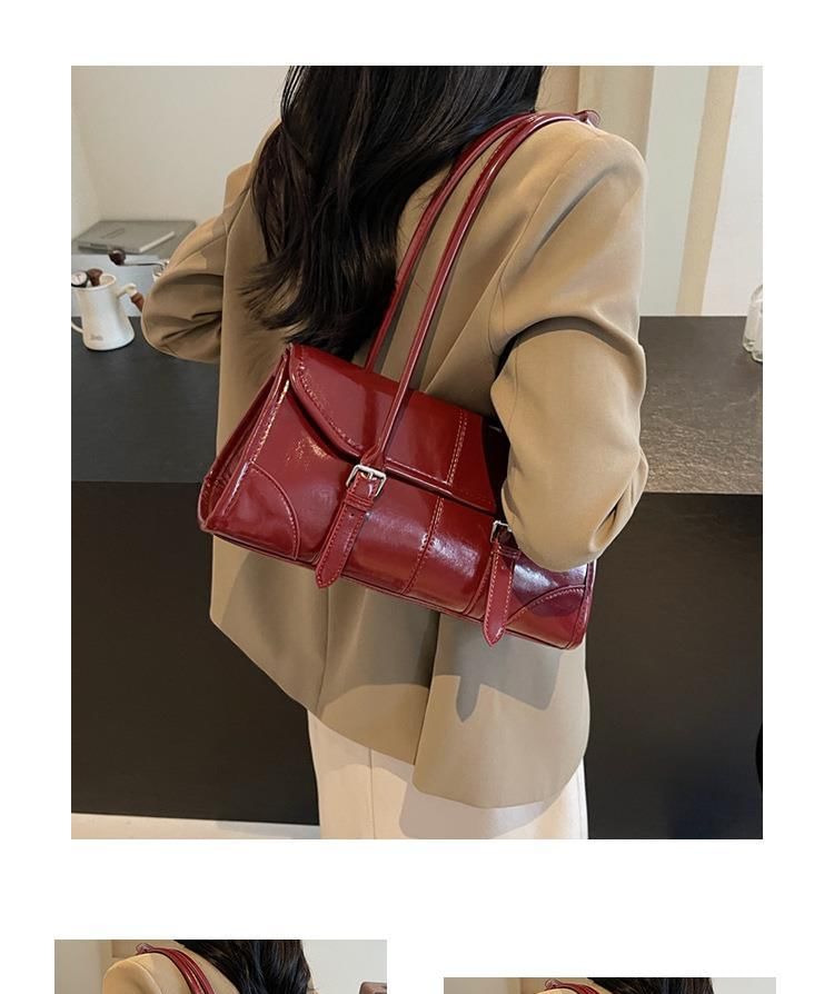 Tote Leather Flap Faux Bag