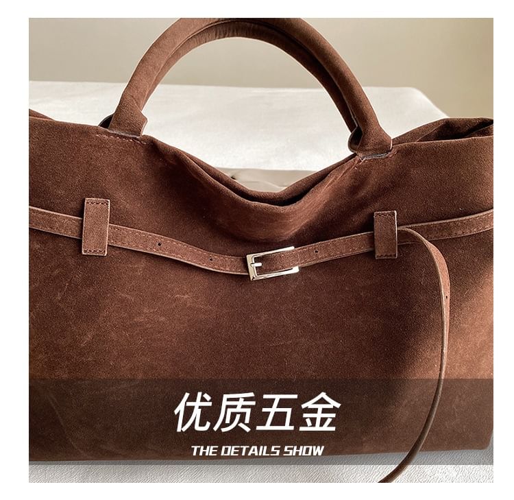 Bag Suede Tote Faux
