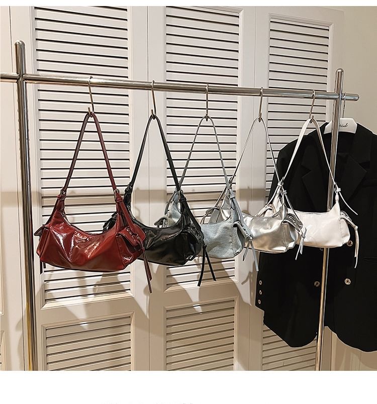 Multi-Pocket Leather Tote Faux Bag