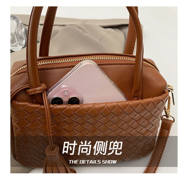 Bag Leather Crossbody Quilted Faux