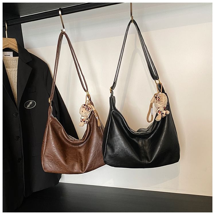 Faux Crossbody Leather Bag