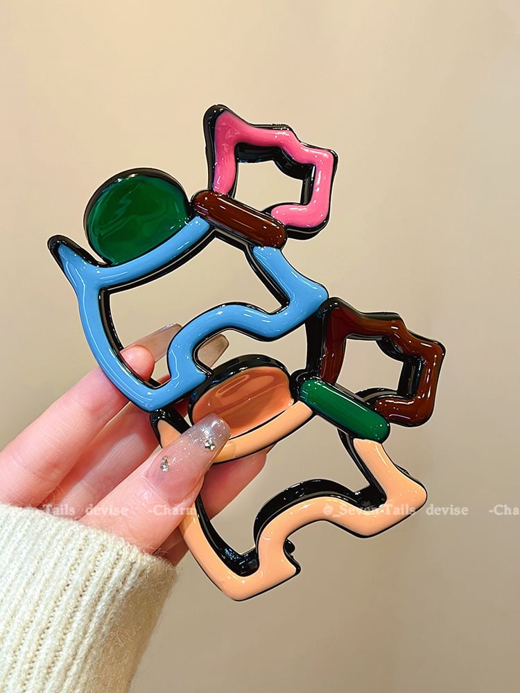 Claw Dog Hair Clip Acrylic