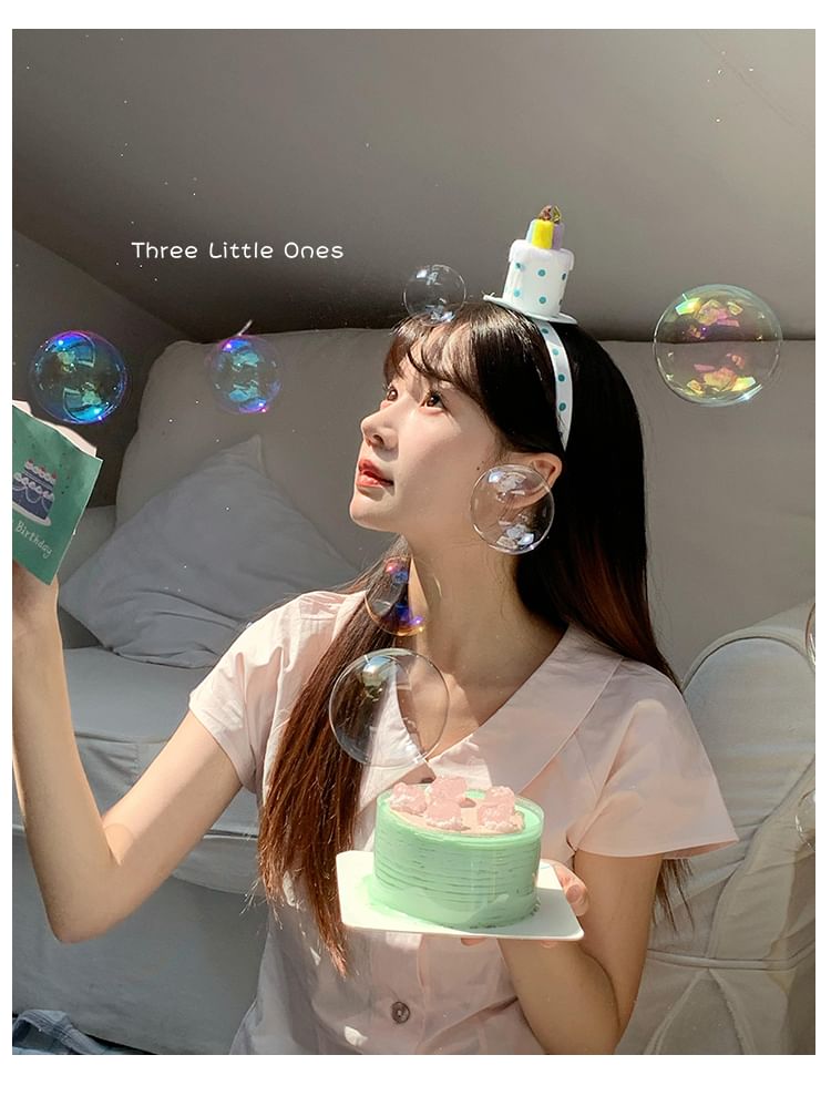 Headband Dot Birthday Polka Cake