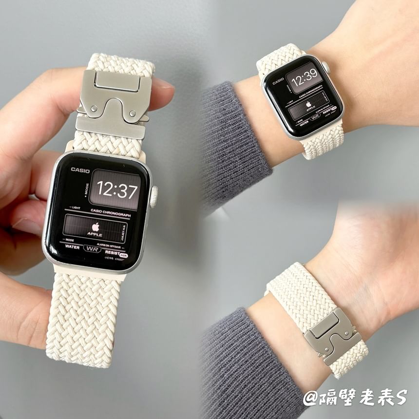 Apple Braided Watch Buckled Band