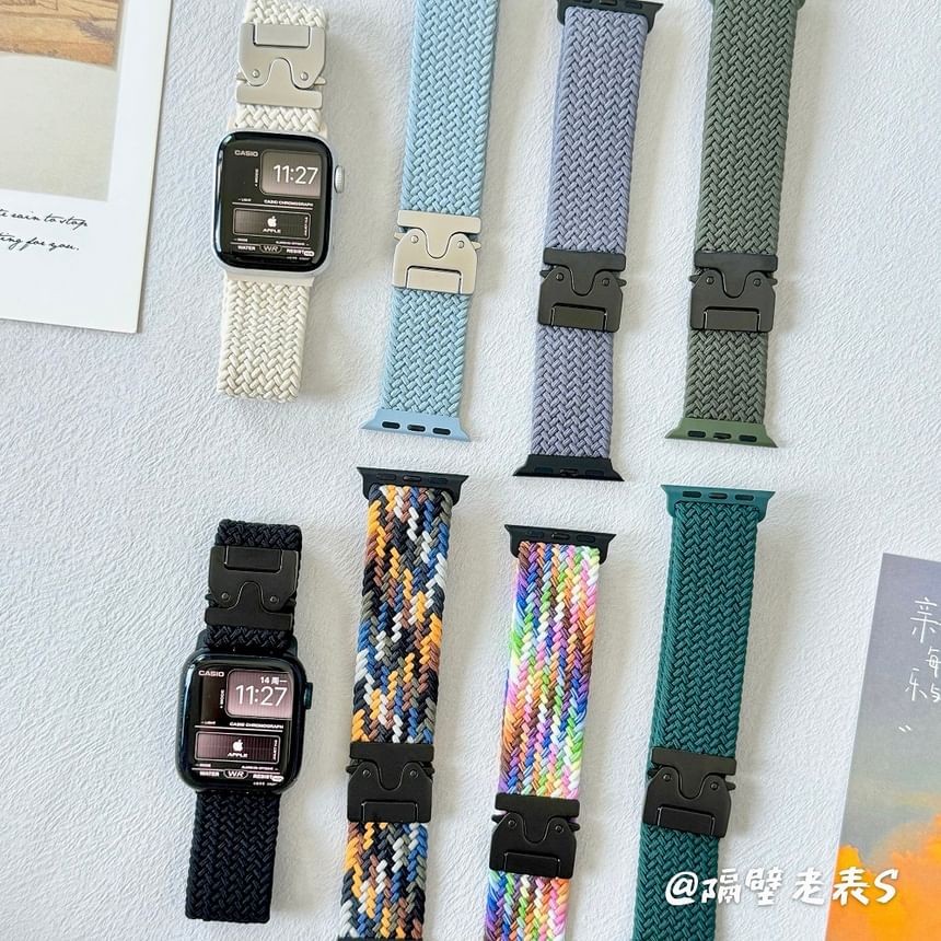 Apple Braided Watch Buckled Band