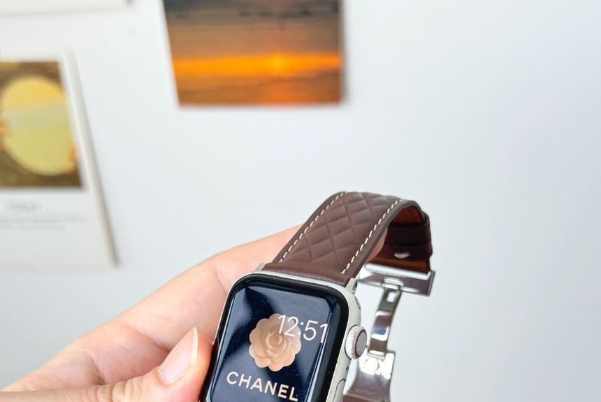 Band Genuine Leather Watch Apple