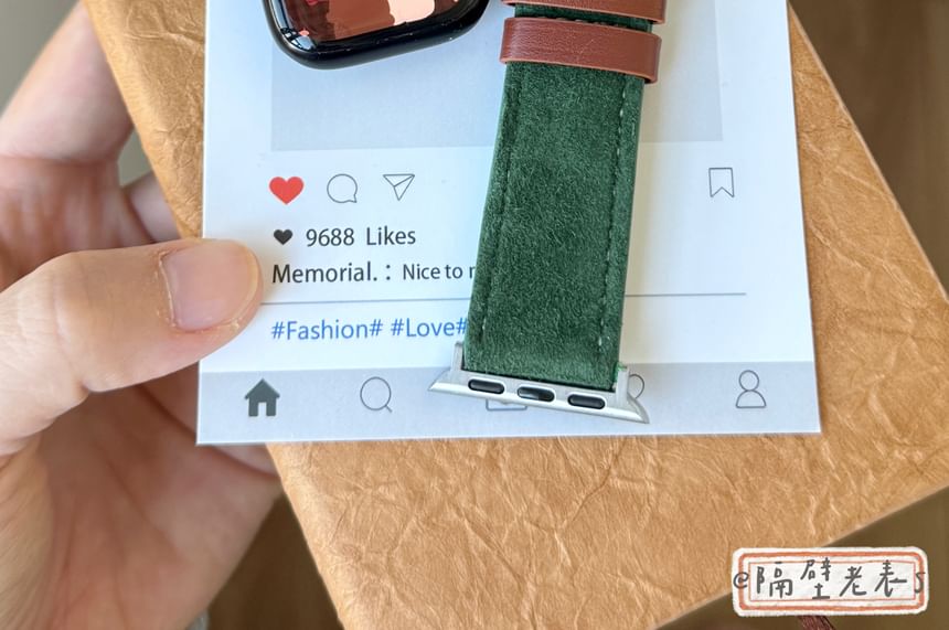 Apple Animal Genuine Watch Band Embroidered Leather