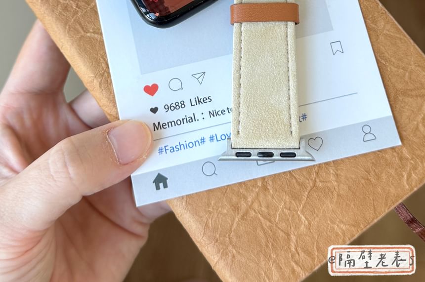 Apple Animal Genuine Watch Band Embroidered Leather