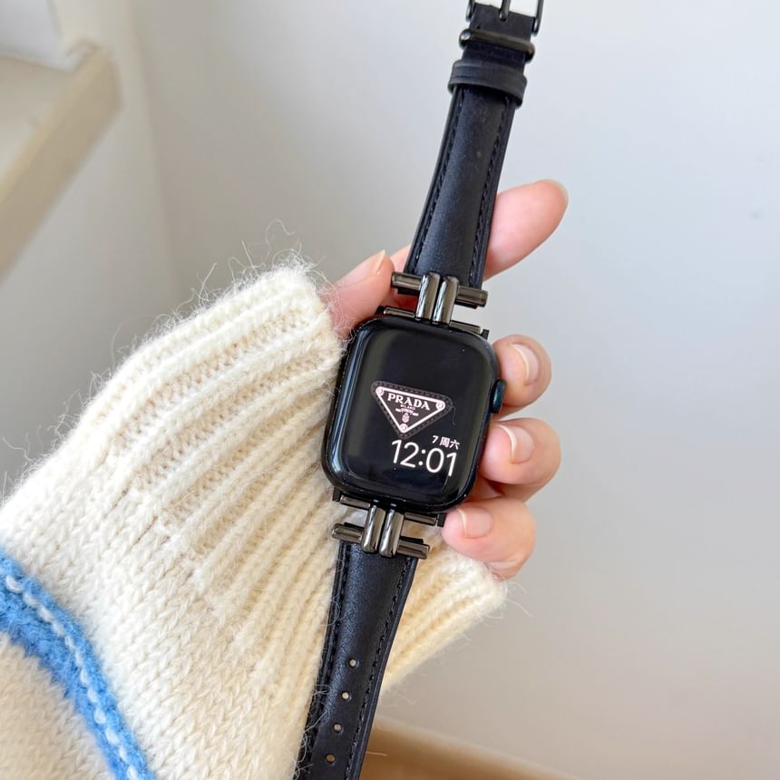 Leather Band Watch Genuine Apple