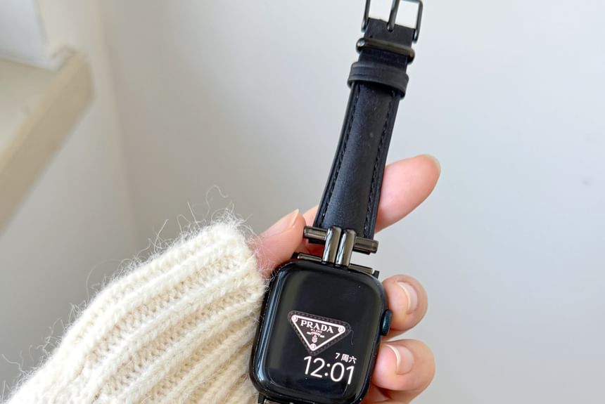 Leather Band Watch Genuine Apple