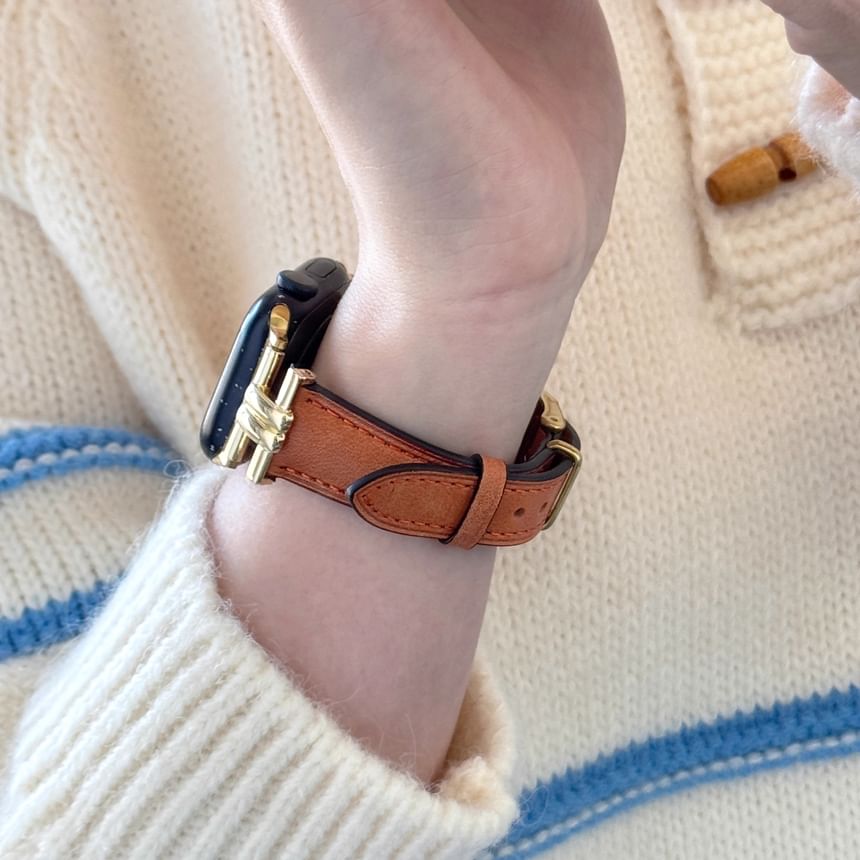 Leather Band Watch Genuine Apple