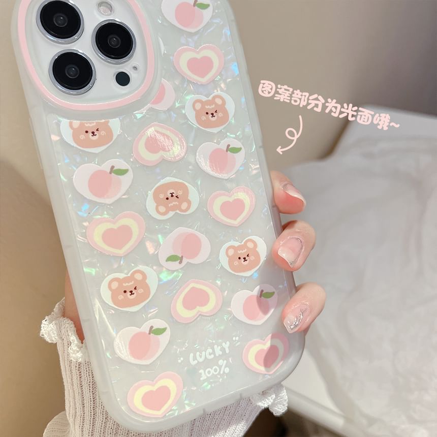 Strap Case Phone Bear Set / Peach