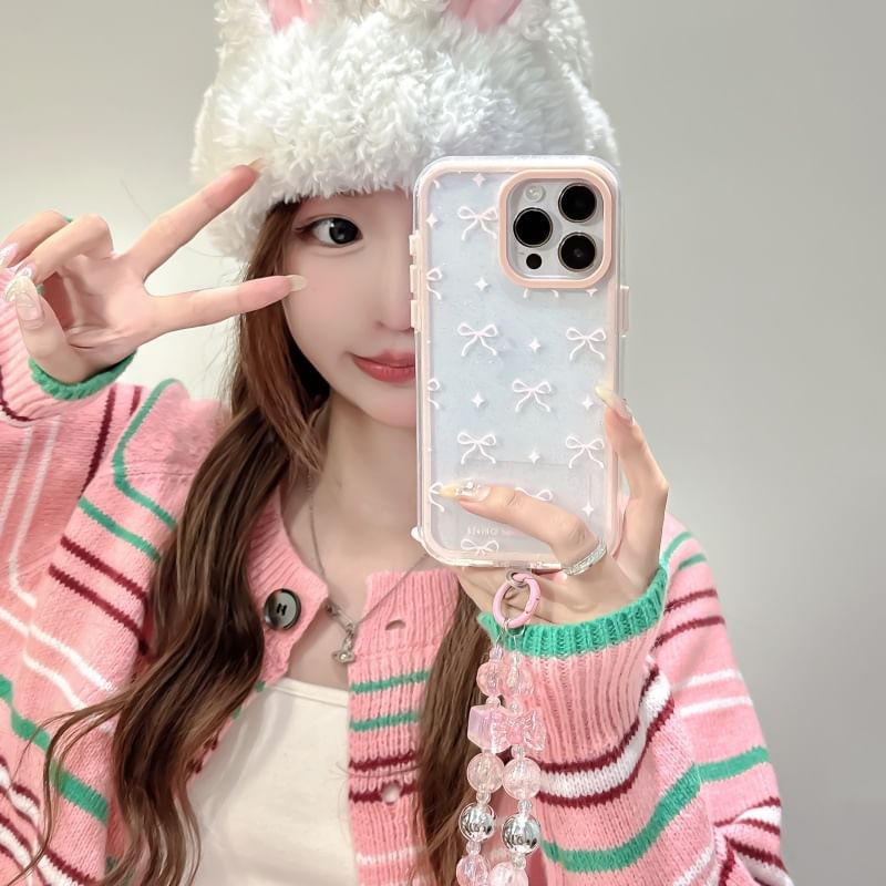 Strap Phone Set Case Bow /
