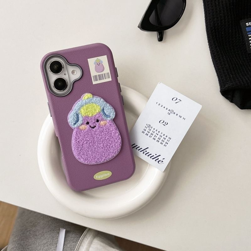 Case Phone Vegetable Embroidered