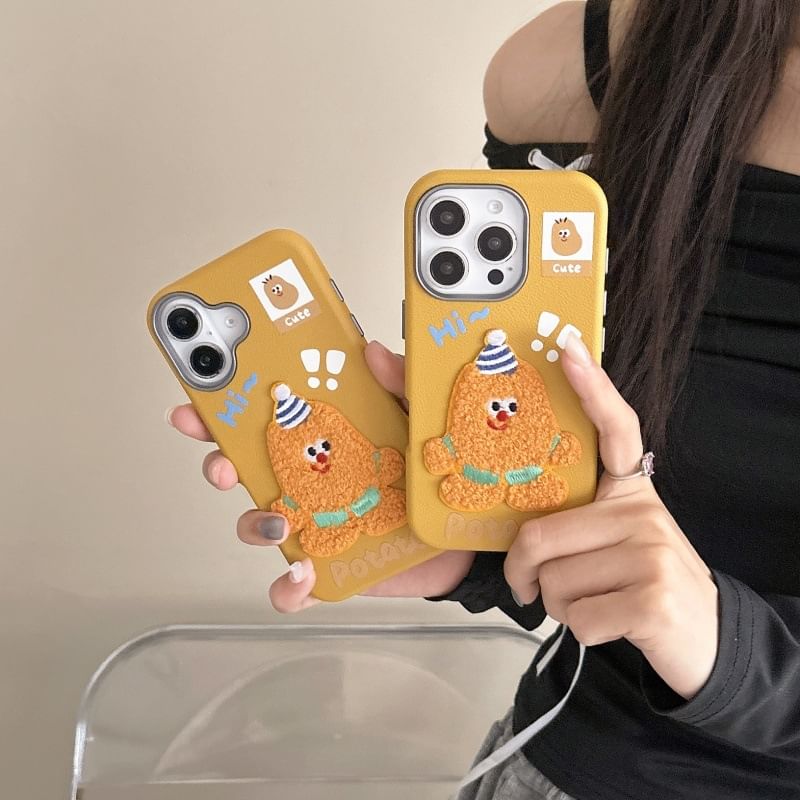 Potato Embroidered Case Phone