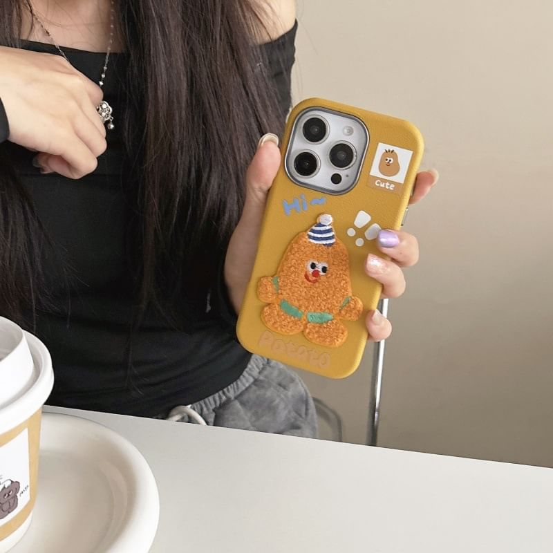 Potato Embroidered Case Phone