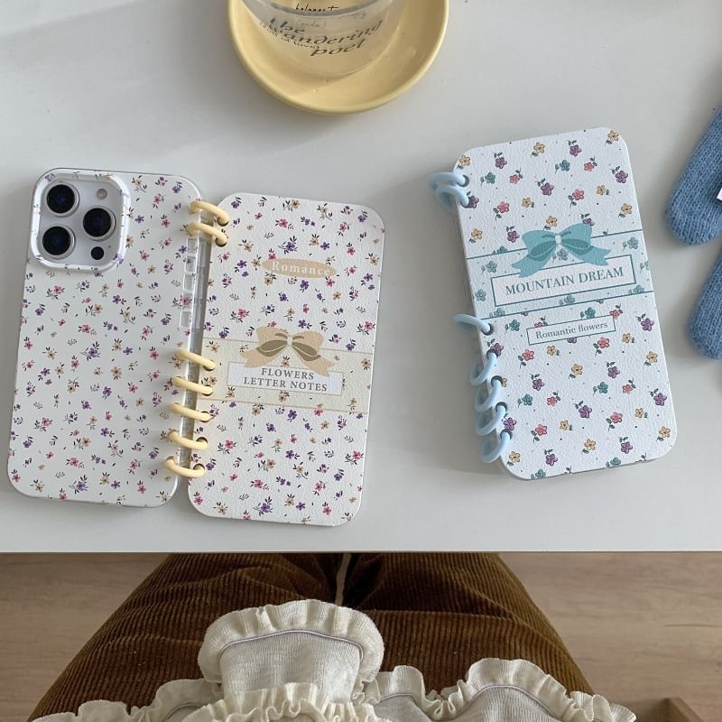 Phone Floral Folio Case