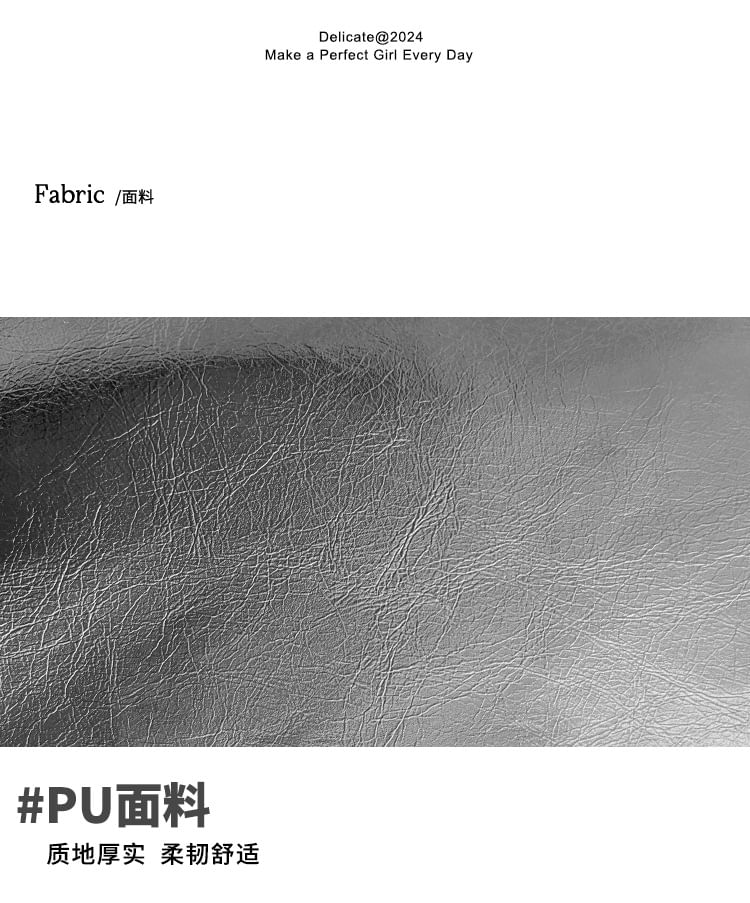 Bowler Faux Leather Plain Bag