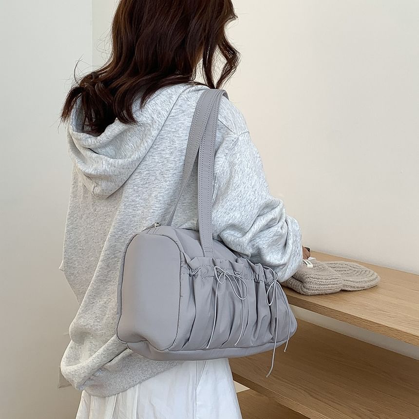 Tote Plain Bag Nylon Bow