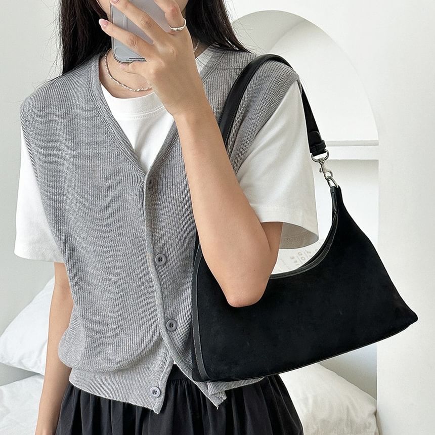 Bag Shoulder Faux Suede