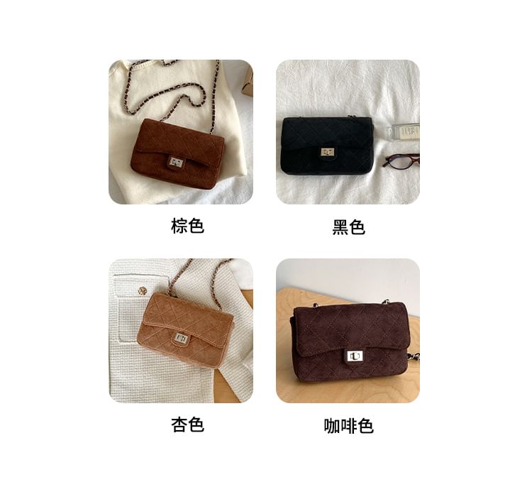 Strap Flap Quilted Chain Bag Crossbody