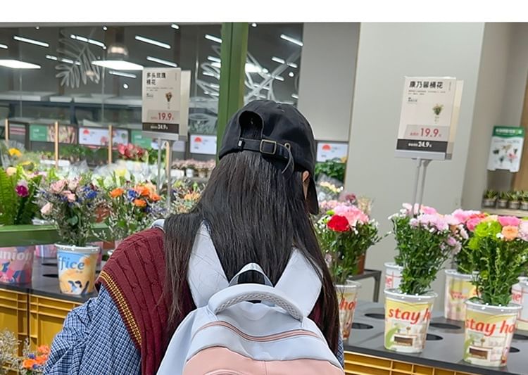 Embroidered Backpack / Tote Nylon Bag Cartoon