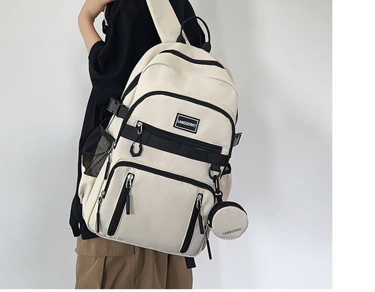 Purse Nylon Coin Backpack Applique Set: Lettering +