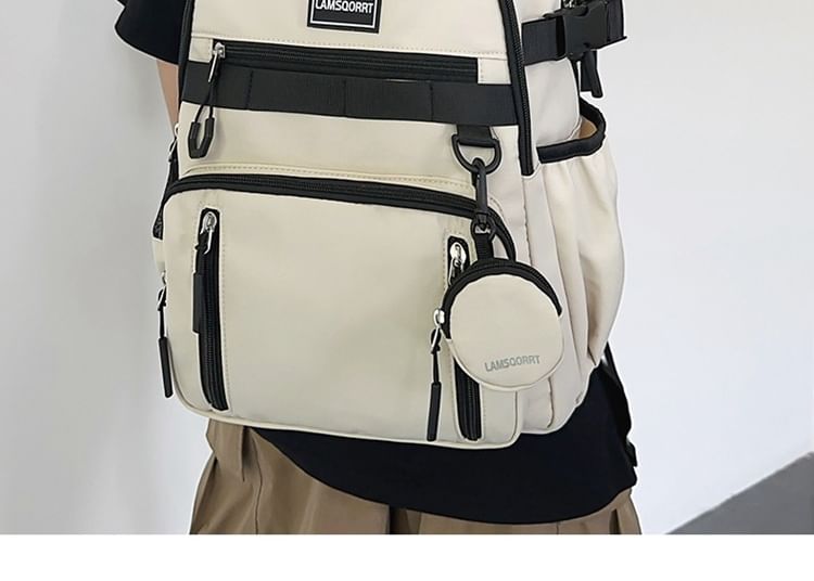 Purse Nylon Coin Backpack Applique Set: Lettering +