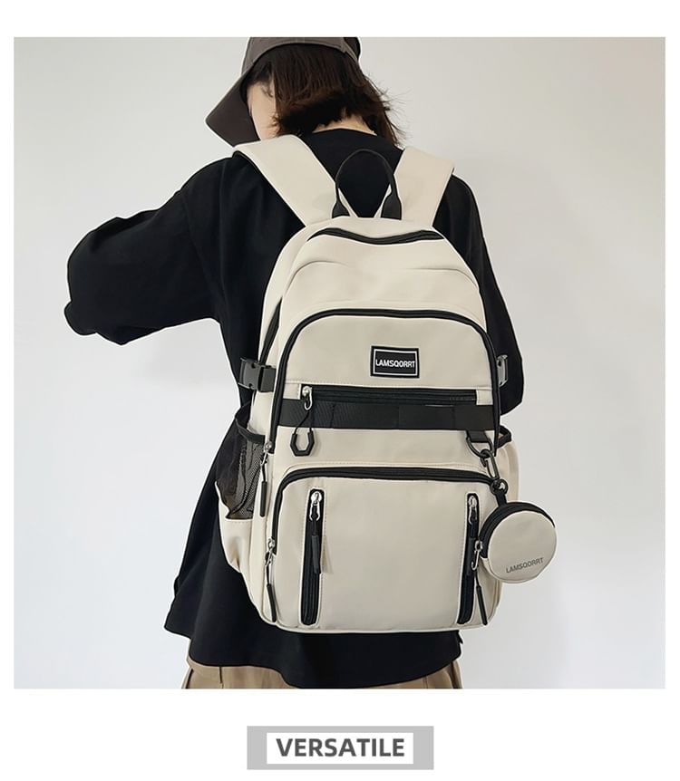 Purse Nylon Coin Backpack Applique Set: Lettering +