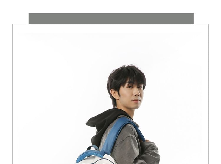Set: Lettering Coin Purse + Buckled Backpack Nylon