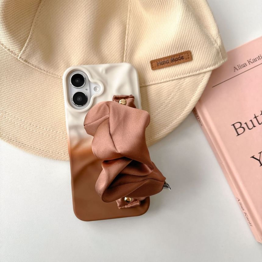 Strap Phone Shirred Case Fabric