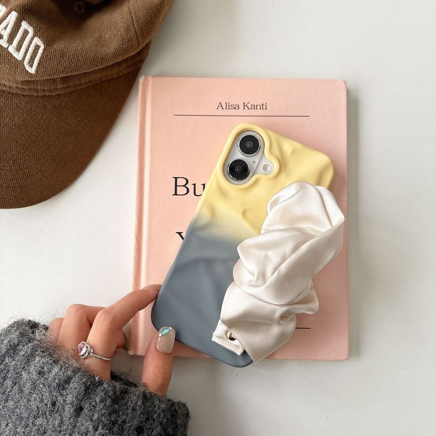 Strap Phone Shirred Case Fabric