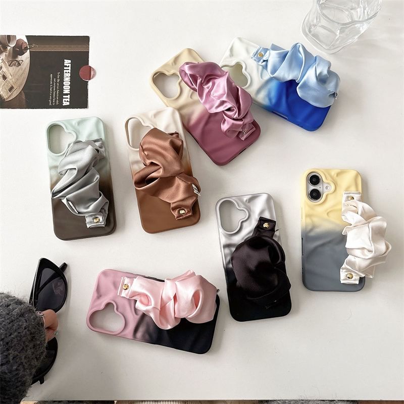 Strap Phone Shirred Case Fabric