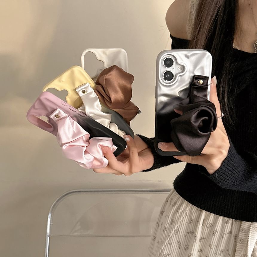 Strap Phone Shirred Case Fabric