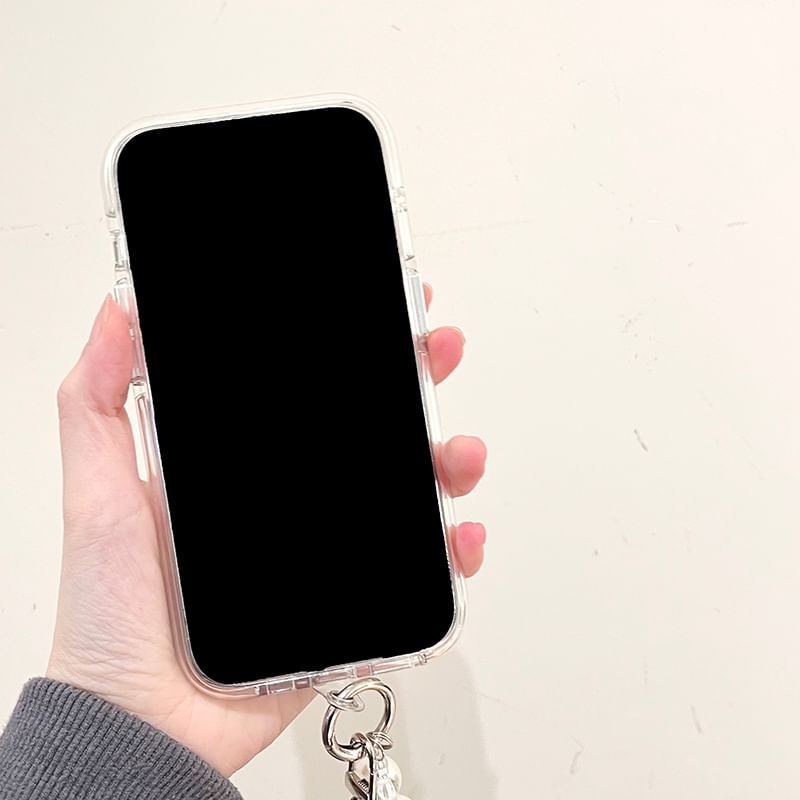 Strap / Case Pearl Faux Panel Phone Set