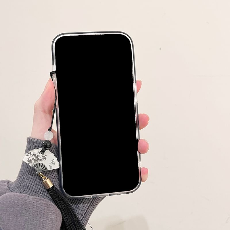 Charm Set Phone Case / Tassel Crane