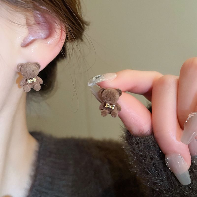Earring Drop / Stud Bear Bow