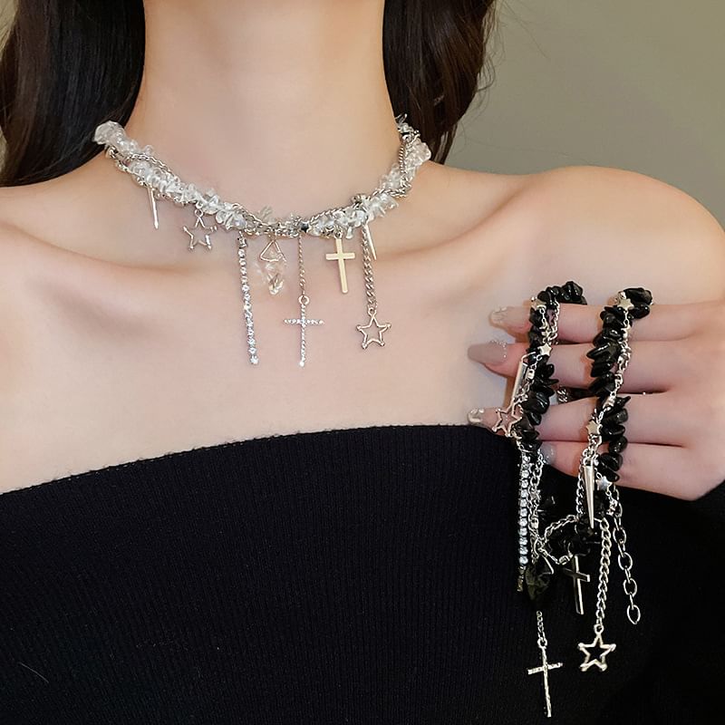 Pendant CZ Necklace Rhinestone